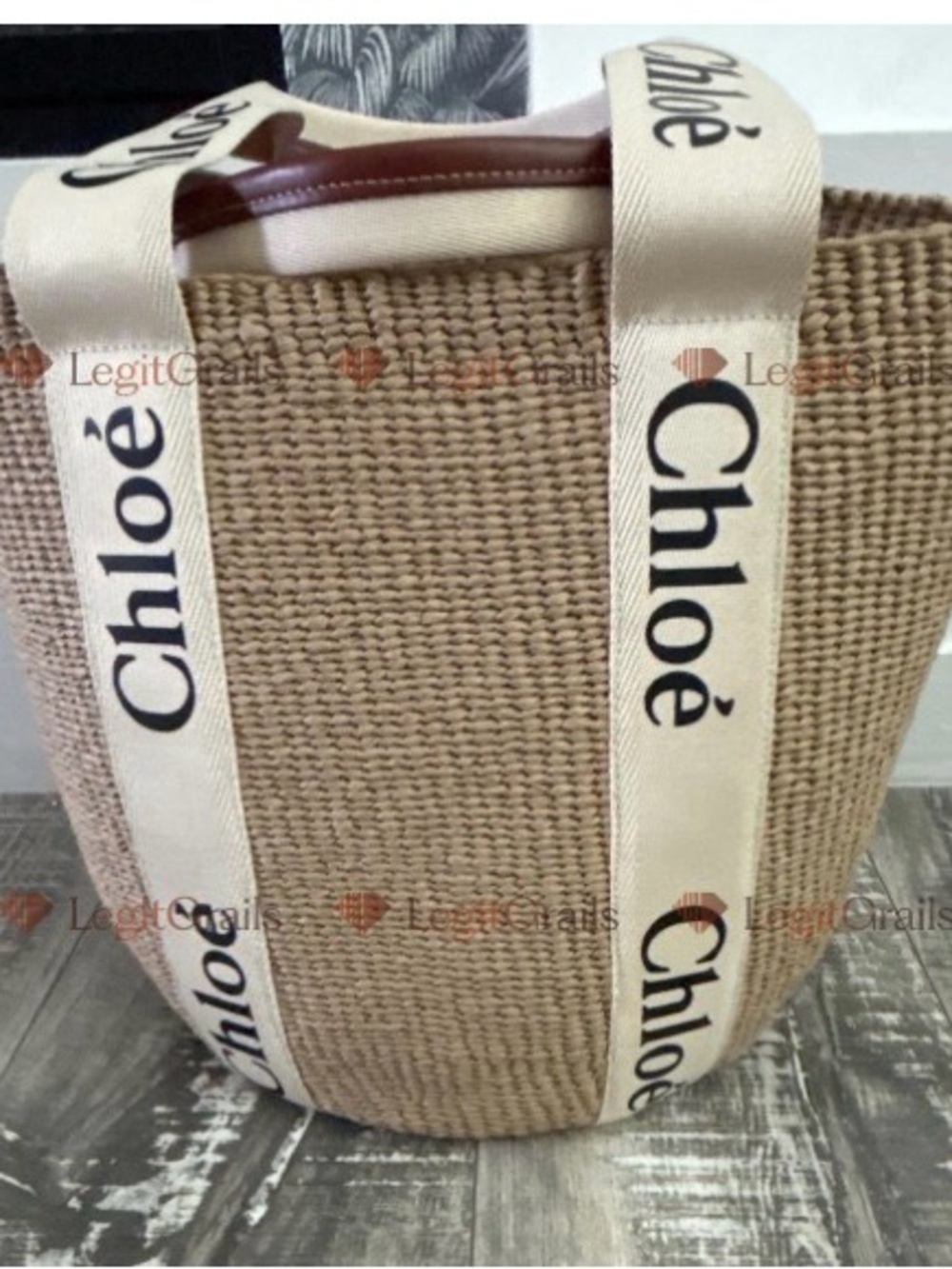 Chloé X Mifuko Woody Large woven basket tote - Picture 4 of 9